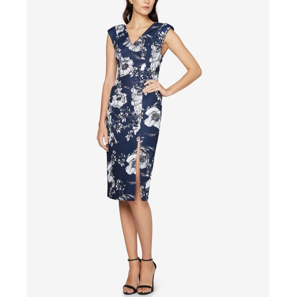 Fame Partners Floral Print Sheath Dress